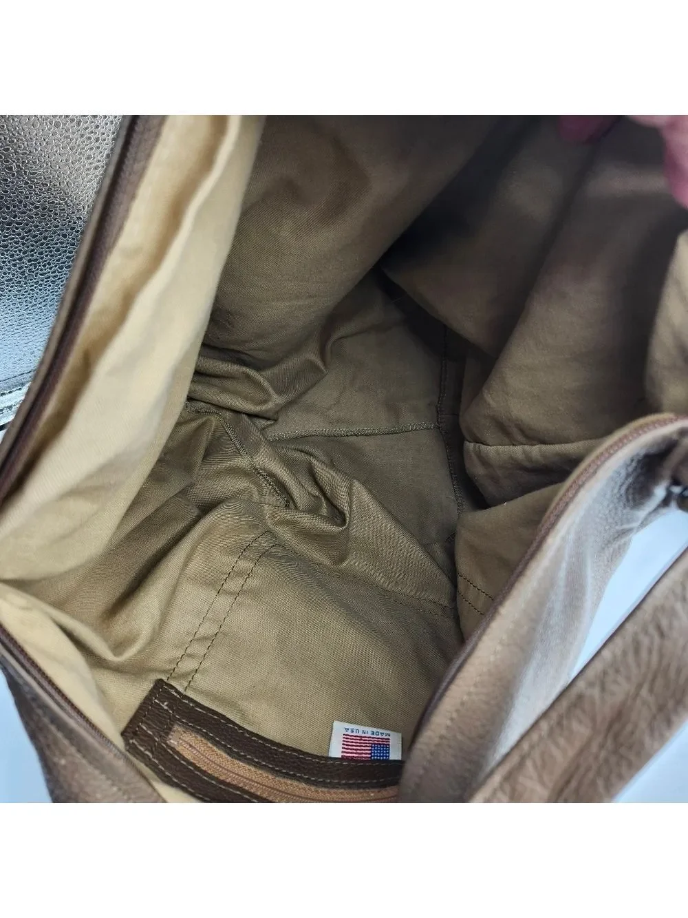 Stone Mountain Brown Leather Hobo Bag